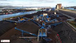 Coal washing plant, Belfast, Northern Ireland.